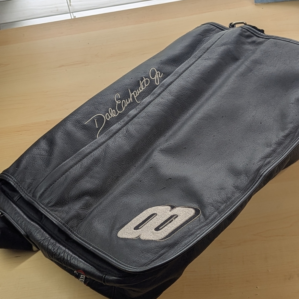 Dale Earnhardt JR Leather Laptop Bag Winston Cup Budweiser NASCAR RARE